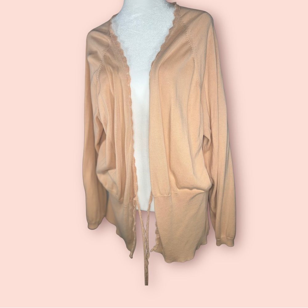 Lane Bryant 🥳 2/$15 OR 3/$20 🥳 Light Orange Cardigan - Picture 3 of 9